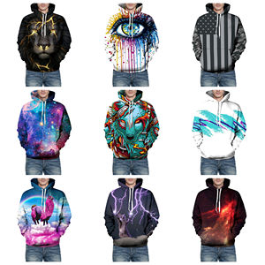 Haute Qualité De Noël Personnalisé Polaire Hommes Gym Hoodies En Gros Sweats Sublimation 3D Imprimé Surdimensionné À Capuche - Product Image 6