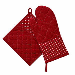 Manchon de four en coton imprimé avec poche, résistant à la chaleur, taille personnalisée au prix d'usine - Product Image 2