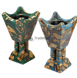 Quemador de incienso de madera tradicional con diseño clásico, ideal para entornos domésticos aromáticos y espirituales de Tradebyd - Product Image 3