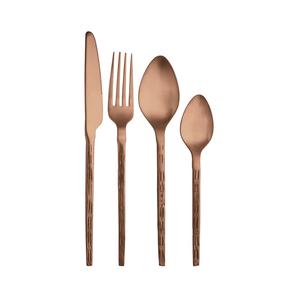 Juego de cubiertos Premium personalizado de diseñador 2025, cubiertos hechos a mano de acero con espejo de oro rosa con acabado sólido pulido a mano - Product Image 2