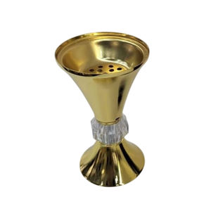 Porte-encens en métal plaqué or de la plus haute qualité porte-encens en métal de décoration de table vintage pour la maison hôtel et restaurants - Product Image 1