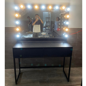 Modern 120x40cm Rubber Wood Dressing <b>Table</b> with LED <b>Mirror</b> BTD68055 Makeup <b>Vanity</b> for Bedroom Use - Product Image 4