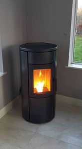 Poêle à granulés de bois en aluminium de conception moderne de haute qualité, écologique, durable, garantie de 2 ans, chauffage rapide, livraison rapide - Product Image 5