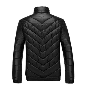 Chaqueta acolchada de invierno de talla grande personalizada Unisex transpirable algodón poliéster tejido impermeable a prueba de viento con capucha Bomber Stand Casual - Product Image 4