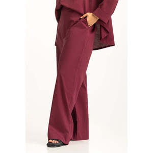 Pantalones Casuales de Pana de Cintura Media, Pantalones Anchos de Otoño con Corte Regular WM-COD-SS25-329B - Product Image 1