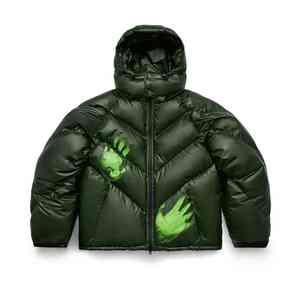 Veste matelassée pour homme sur mesure par le fabricant, design d'hiver, fermeture éclair, manteau en duvet personnalisé, tissu réactif à la chaleur, vestes matelassées - Product Image 6