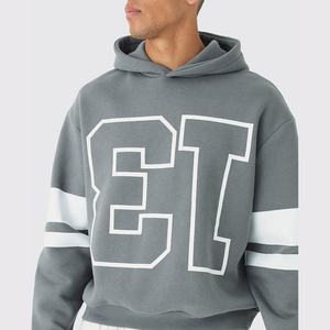 Sudadera con Capucha para Hombre, Estilo Holgado, Desgastada, con Efecto Desteñido por el Sol, de Algodón Grueso y Transpirable, Corte Regular, Impresión Digital - Product Image 3