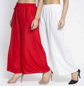 Pantalon Évasé d'Été Élégant pour Femme, Personnalisé, Vente en Gros, Respirant en Soie/Coton, Formel, de Travail, Coupe Ample, Jambe Large, Plissé Devant - Product Image 2