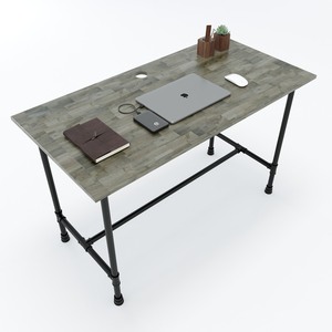HBON002-Industrial Modern Luxury 120x60 <b>Work</b> <b>Desk</b> with Assembled Melamine Wood Water Pipe Legs for Office Furniture - Product Image 1