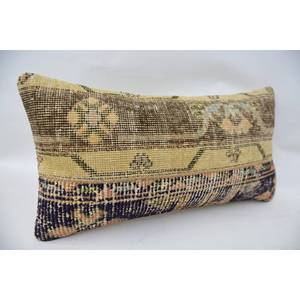 หมอนขนสัตว์สีเบจแคนธาแบบเย็บปะติดปะต่อกัน12X24นิ้วเครื่องนอนแบบพกพาหรูหรารูปแบบวินเทจผ้านุ่มแหวนคุณสมบัติสี่เหลี่ยม - Product Image 2