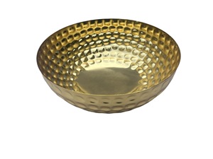 Frutero Redondo de Acero Inoxidable de Diseño Moderno y Ecológico con Baño de Oro, Se Aceptan Tamaños Personalizados - Product Image 2