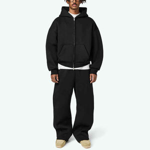 Survêtement d'entraînement d'hiver personnalisé de haute qualité, séchage rapide, impression par sublimation, transfert thermique, respirant, unisexe, en molleton de coton long - Product Image 1