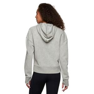 Sweat à capuche avec impression de logo personnalisable et délavé à l'acide pour femmes, coupe ajustée, prix d'usine, couleur unie, concevez votre propre sweat à capuche - Product Image 6