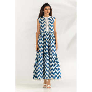 Robe longue imprimée en cambric IPS-77465 – Décontractée, sexy, élégante, respirante, col carré, idéale pour le bureau et le style urbain - Product Image 6