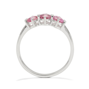 Bague Montepuez Jedi saphir rose 1,27 ct en argent sterling plaqué or rose - Product Image 3