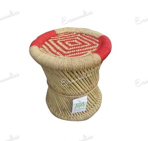 El mejor precio, taburete de caña indio de estilo elegante, Sarkanda, Muddha de mimbre, taburete para reposapiés, Mudha para sala de estar, jardín, consola con incrustaciones de hueso - Product Image 3