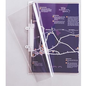 Durable DIN <b>A4</b> PVC Transparent Schnellhefter File <b>Folder</b> Accessories - Product Image 1