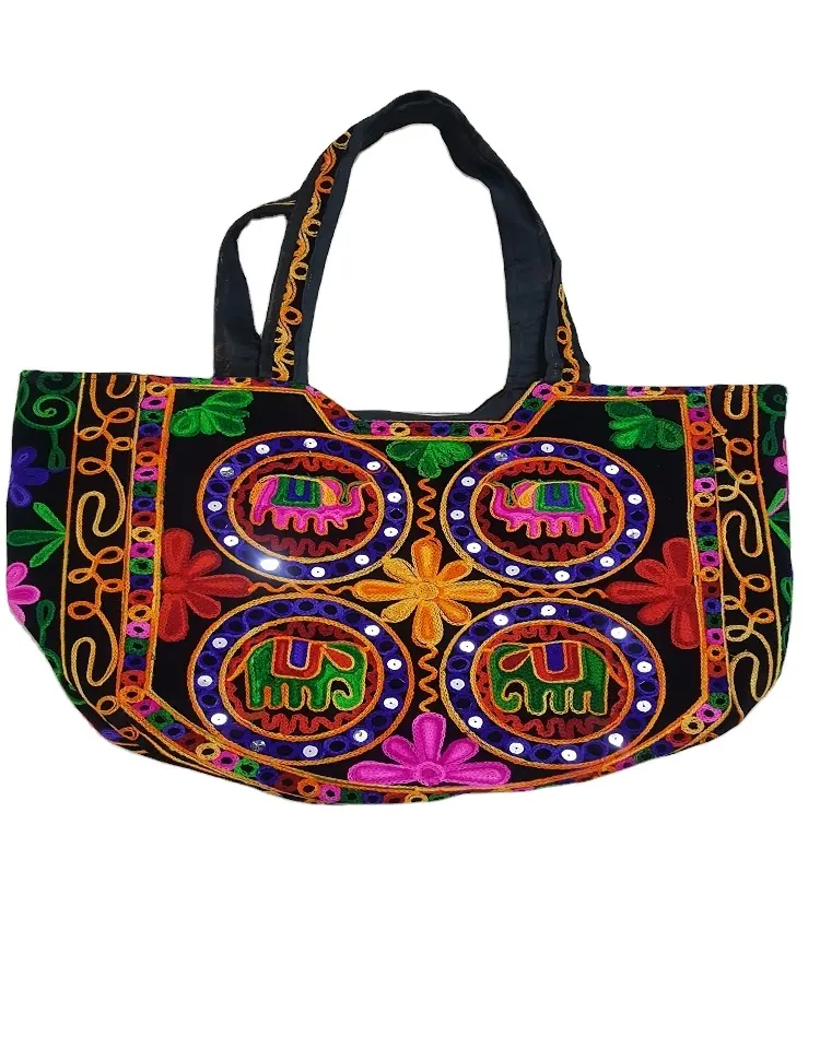 हस्तशिल्प हस्तनिर्मित राजस्थानी महिलाओं कंधे बैग