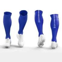 Custom Men's Soccer Football Long <b>Over</b>-<b>Knee</b> High <b>Socks</b> Breathable Cotton Non-Slip & Knitted with Logo on Cuff & Bottom - Product Image 2