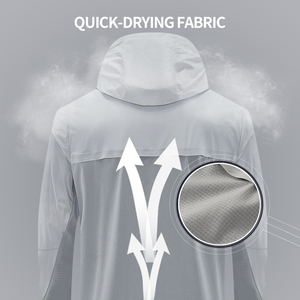 Veste à capuche unisexe en gros, coupe-vent, 100% polyester, polaire, imperméable, coupe-vent, hiver, logo avant - Product Image 3