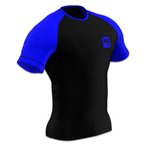 T-shirt de compression à manches courtes en spandex/polyester respirant pour homme, pour la salle de sport, la remise en forme, la musculation - Product Image 3
