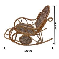 Chaise berçante en rotin naturel pour adultes chaise de relaxation dans le jardin chaise de style classique au design unique fait à la main