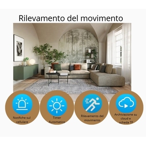 Caméra de sécurité WiFi avec ampoule E27, vision nocturne panoramique HD à 360° et système de surveillance audio-vidéo bidirectionnel - Product Image 4