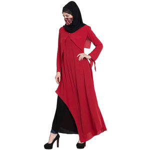 Vente en gros de robes longues islamiques arabes simples et modestes pour femmes, taille plus, vêtements pour femmes, thobe/thawb - Product Image 3