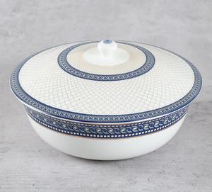 golden leaf design 2025 decorative bowl metal home decor serving <b>tray</b> with jar and serving fruit and nut bowl - Product Image 2