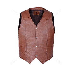 Chaleco DE SEGURIDAD DE CUERO genuino de vaca para motocicleta, chaleco de seguridad de cuero genuino de vaca personalizado para motocicleta, fabricante OEM/ODM - Product Image 6