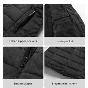 Chaqueta Acolchada Tejida Personalizada para Mujer 2025/2026, Transpirable, de Secado Rápido, Cálida, con Cuello Alto, Frente Liso Teñido, Cremallera, Informal, para Invierno y Aire Libre - Product Image 6