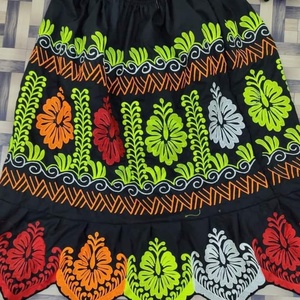 กระโปรงสั้นทรงเอไลน์สำหรับผู้หญิงกระโปรงผู้หญิงเอวยางยืดกระโปรงลายดอกไม้ปักลายดอกไม้แนวสตรีทมินิ - Product Image 5