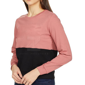Sweat-shirts décontractés pour femmes en coton 100% durable, respirants, avec logo personnalisé sur le devant, de haute qualité, couleurs personnalisées, entièrement personnalisables - Product Image 3