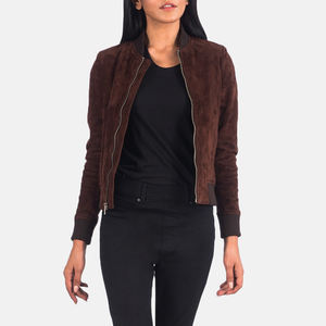 Veste en cuir pour femmes de haute qualité, fabriquée sur mesure, en tissu doux, vente en gros d'usine, veste en cuir respirante pour femmes - Product Image 3
