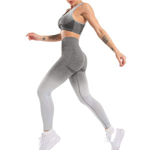 ชุดโยคะผ้าสแปนเด็กซ์สำหรับผู้หญิงชุดเล่นโยคะทำจากโพลีเอสเตอร์ไร้ตะเข็บสำหรับผู้หญิง - Product Image 3