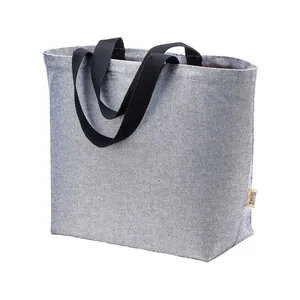 Borsa Tote Ecologica in Cotone Riciclato Melange, Shopper Promozionale con Accessori - Product Image 2