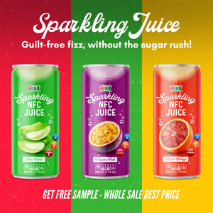 เครื่องดื่มน้ำเสาวรสพรีเมี่ยมรุ่น NFC Sparkling vinut ขนาด330มล. บรรจุกระป๋องเครื่องดื่มปรับแต่งได้ยี่ห้อฟรี - Product Image 6