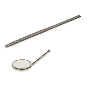 กระจกตรวจฟันสแตนเลสแบบใช้มือ พร้อมด้ามจับตามหลักสรีรศาสตร์ และได้รับการรับรองมาตรฐาน CE สำหรับการรักษาทางทันตกรรม - Product Image 2