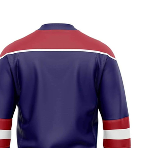 Jersey de hockey sobre hielo sublimado personalizable con números y logotipos personalizados para sesiones de práctica de equipos y ligas - Product Image 6