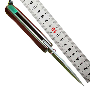 Couteau à lame fixe en acier Damas avec manche en bois, embout en laiton durable, personnalisable OEM pour une utilisation en cuisine, garantie de 3 ans - Product Image 2