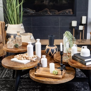 Support de pilier en laiton bougeoir décoratif support de bougie de Table en métal enduit de poudre noire bougeoir conique décoration de noël de vacances - Product Image 5