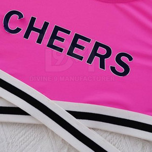 ชุดเชียร์ลีดเดอร์สำหรับผู้หญิงเครื่องแบบเชียร์ลีดเดอร์โลโก้ตามสั่ง - Product Image 4