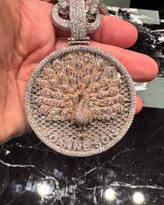 925 argent VVS Moissanite pendentif personnalisé Hip Hop charme cadeau pour lui Ice Out bijoux fins pendentifs et breloques cadeau pour elle - Product Image 3