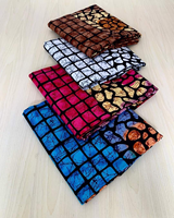 Tissu africain imprimé Ghana Wax 100 % coton Ankara, service de fabrication sur mesure OEM ODM, fournisseur textile pour vêtements, artisanat et sacs