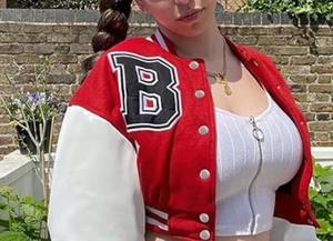 Chaqueta universitaria para mujer, chaqueta de bombardero de béisbol, venta al por mayor, bordado personalizado, Letterman College - Product Image 6