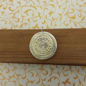 925 Silver Glass Frames Pendant with Handcrafted Lord Krishna Artwork Unique Hand-Painted Jewelry Spiritual <b>Painting</b> Pendant - Product Image 3