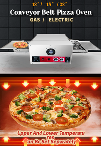 Sabuk terowongan panggang industri elektrik ganda, konveksi gas udara panas impinger <span class=keywords><strong>conveyor</strong></span> oven konveyor listrik untuk daging pizza bacon - Product Image 4