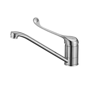 Low-Pressure Hygiene Tap Kitchen Sink Tap With Long Lever For Doctor's Practice Laboratory And Workshop