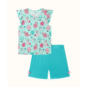 Conjuntos Cortos de Tela de Bambú para Niñas Pequeñas, Ropa de Uso Diario - Product Image 3