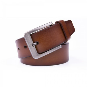 Ceinture en cuir de peau de vache véritable vintage de luxe pour hommes et femmes Style décontracté réglable de taille unique avec alliage pour boucle - Product Image 4